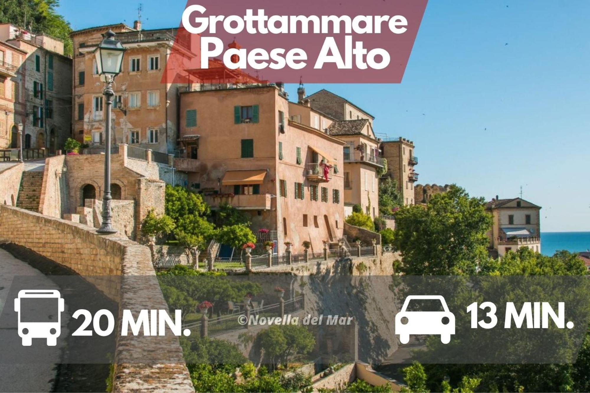 Novella Del Mar Prima Fila Dal Mare Villa Grottammare Luaran gambar